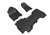 3D MAXpider Kagu 1st & 2nd Row Black Floor Mat Set, Dodge Ram Quad Cab W/ Bucket Front Row 2019-2024