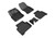 3D MAXpider Kagu 1st & 2nd Row Black Floor Mat Set, Audi Q3 2019-2024
