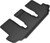 3D MAXpider Kagu 3rd Row Black Floor Mat Set, Toyota Highlander 8-Seat 2020-2023