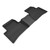 3D MAXpider Kagu 2nd Row Black Floor Mat Set, Toyota Corolla Cross FWD 2022-2023