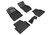 3D MAXpider Kagu 2nd Row Black Floor Mat Set, Audi A6/A7 / RS6/RS7 2019-2023