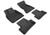 3D MAXpider Kagu 2nd Row Black Floor Mat Set, Audi Q5/SQ5 2009-2017