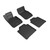 3D MAXpider Kagu 2nd Row Black Floor Mat Set, BMW 3 Series Gran Turismo F34 2013-2019