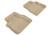 3D MAXpider Kagu 2nd Row Tan Floor Mat Set, Subaru Forester/Impreza/WRX/Sti 2009-2013