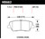 Hawk 10 Hyundai Genesis Coupe (w/o Brembo Breaks) Performance Ceramic Street 15mm Rear Brake Pads