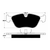 Porterfield AP618 R4-S Front Brake Pad, 280mm/302mm Rotor, Volvo 850, S/V/C70 FWD