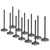Supertech Toyota Celica 2ZZ 34x5.48x111.25mm Blk Nitride Intake Valve - Set of 12