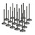 Supertech Nissan VK56DE Black Nitrided Intake Valve - +1mm Oversize - Set of 16