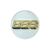 BBS 56.24.190 Type B Center Cap, White/Gold (Single Unit) - 56.24.190