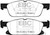 EBC DP23072 Greenstuff 2000 Front Brake Pads, Lincoln Continental (10th Gen) 2.7L Twin Turbo 2016+