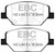 EBC 2016+ Buick Envision 2.0L Turbo Redstuff Front Brake Pads