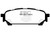 EBC DP41687R Yellowstuff Rear Brake Pads, Saab 9-2X 2.0 Turbo 2004-2006