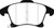 EBC DP42269R Yellowstuff Front Brake Pads, Lincoln MKZ 2.0L Hybrid 2013+