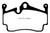 EBC DP41920R Yellowstuff Rear Brake Pads, Porsche Boxster (Cast Iron Rotors only) 2.7 2004-2008