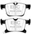 EBC DP43066R Yellowstuff Rear Brake Pads, Chrysler Pacifica (RU) 3.6L 2016+