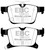 EBC DP43066R Yellowstuff Rear Brake Pads, Chrysler Pacifica (RU) 3.6L 2016+