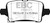 EBC DP43074R Yellowstuff Rear Brake Pads, Chevrolet Malibu 1.5L Turbo (Elec PB) 2016+