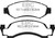 EBC 1974 AMC Ambassador 5.0L Ultimax2 Front Brake Pads