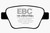 EBC 10-13 Audi A3 2.0 Turbo (Bosch rear caliper) Redstuff Rear Brake Pads