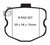 EBC DP41771/4R Yellowstuff Rear Brake Pads, Chevrolet Corvette (C6) 6.2 Grand Sport 2010-2013