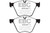 EBC 10-15 BMW X6 4.4 Twin Turbo Hybrid Yellowstuff Front Brake Pads