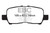 EBC DP21684 Greenstuff 2000 Rear Brake Pads, Buick Allure (Canada) 3.6 2005-2009