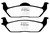EBC DP41697R Yellowstuff Rear Brake Pads, Ford F150 3.5 Twin Turbo (2WD) 6 Lug 2011