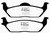 EBC DP41697R Yellowstuff Rear Brake Pads, Ford F150 3.5 Twin Turbo (2WD) 6 Lug 2011