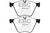 EBC 11+ BMW (Alpina) B7 4.4 Turbo Bluestuff Front Brake Pads