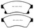 EBC DP22065 Greenstuff 2000 Front Brake Pads, Chevrolet Cruze 1.4 Turbo (10.9 inch front rotor) 2011+
