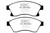 EBC 11+ Chevrolet Cruze 1.4 Turbo (10.9 inch front rotor) Ultimax2 Front Brake Pads