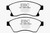 EBC DP42065R Yellowstuff Front Brake Pads, Chevrolet Cruze 1.4 Turbo (10.9 inch front rotor) 2011+