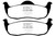 EBC DP61745 Greenstuff 6000 Elite Rear Brake Pads, Jeep Commander 3.7 2005-2010
