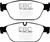 EBC DP32087C Redstuff Ceramic Front Brake Pads, Audi A8 Quattro 3.0 Supercharged 2011-2012