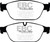 EBC DP42087R Yellowstuff Front Brake Pads, Audi A8 Quattro 3.0 Supercharged 2011-2012