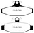 EBC DP51165NDX Bluestuff Rear Brake Pads, Chevrolet Corvette (C4) 5.7 1983-1987