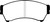 EBC DP21765/2 Greenstuff 2000 Front Brake Pads, Mazda 6 2.3 2006-2007