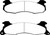 EBC DP21161 Greenstuff 2000 Rear Brake Pads, Ford Mustang 2.3 (Rear Rotors) 1983-1993