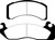 EBC DP21159 Greenstuff 2000 Front Brake Pads, Ford Fairmont 2.3 1984