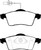 EBC DP61398 Greenstuff 6000 Elite Front Brake Pads, Volkswagen Eurovan 2.8 (ATE) with Wear Leads 2000