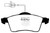 EBC DP61398 Greenstuff 6000 Elite Front Brake Pads, Volkswagen Eurovan 2.8 (ATE) with Wear Leads 2000