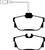 EBC DP61445 Greenstuff 6000 Elite Rear Brake Pads, Volkswagen Eurovan 2.8 (ATE) with Wear Leads 2000