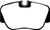EBC DP2778 Greenstuff 2000 Front Brake Pads, Mercedes-Benz 190/190E 2.3 1984-1986