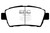 EBC DP41295R Yellowstuff Front Brake Pads, Scion IQ 1.3 2011-2015