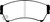 EBC DP21765 Greenstuff 2000 Front Brake Pads, Ford Fusion 2.3 2006-2009