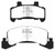 EBC DP41173R Yellowstuff Front Brake Pads, Buick Skyhawk 1.8 Turbo 1985-1987