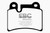 EBC 06-09 Volkswagen Touareg 3.6 (2 pin holes at top of backplate) Redstuff Rear Brake Pads