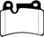 EBC DP41944R Yellowstuff Rear Brake Pads, Volkswagen Touareg 3.6 (2 pin holes at top of backplate) 2006-2009