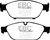 EBC DP32086C Redstuff Ceramic Front Brake Pads, Audi A6 Quattro 3.0 Supercharged 2012+