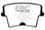 EBC DP21722/2 Greenstuff 2000 Rear Brake Pads, Chrysler 300 Limited 3.5 4WD 2006-2010